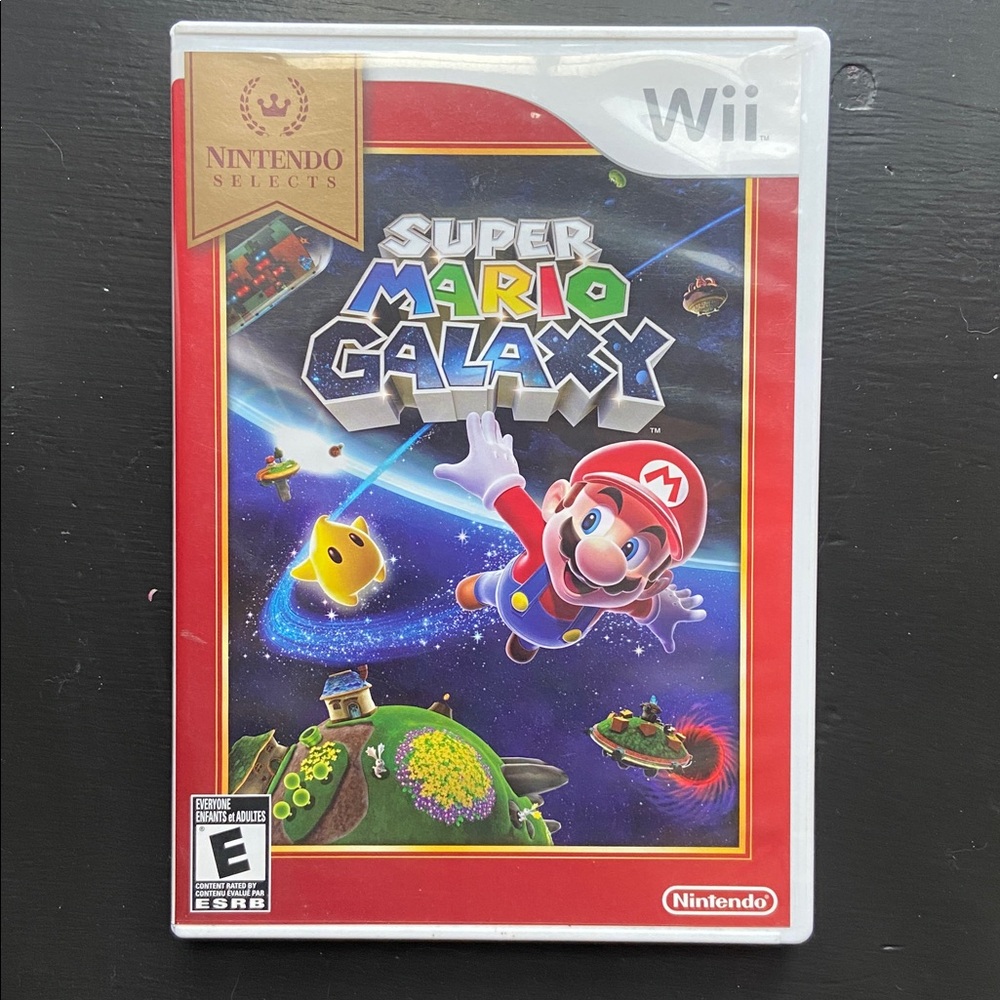Super Mario Galaxy Classic Nintendo Wii Game Authentic Case, Disc and Booklet